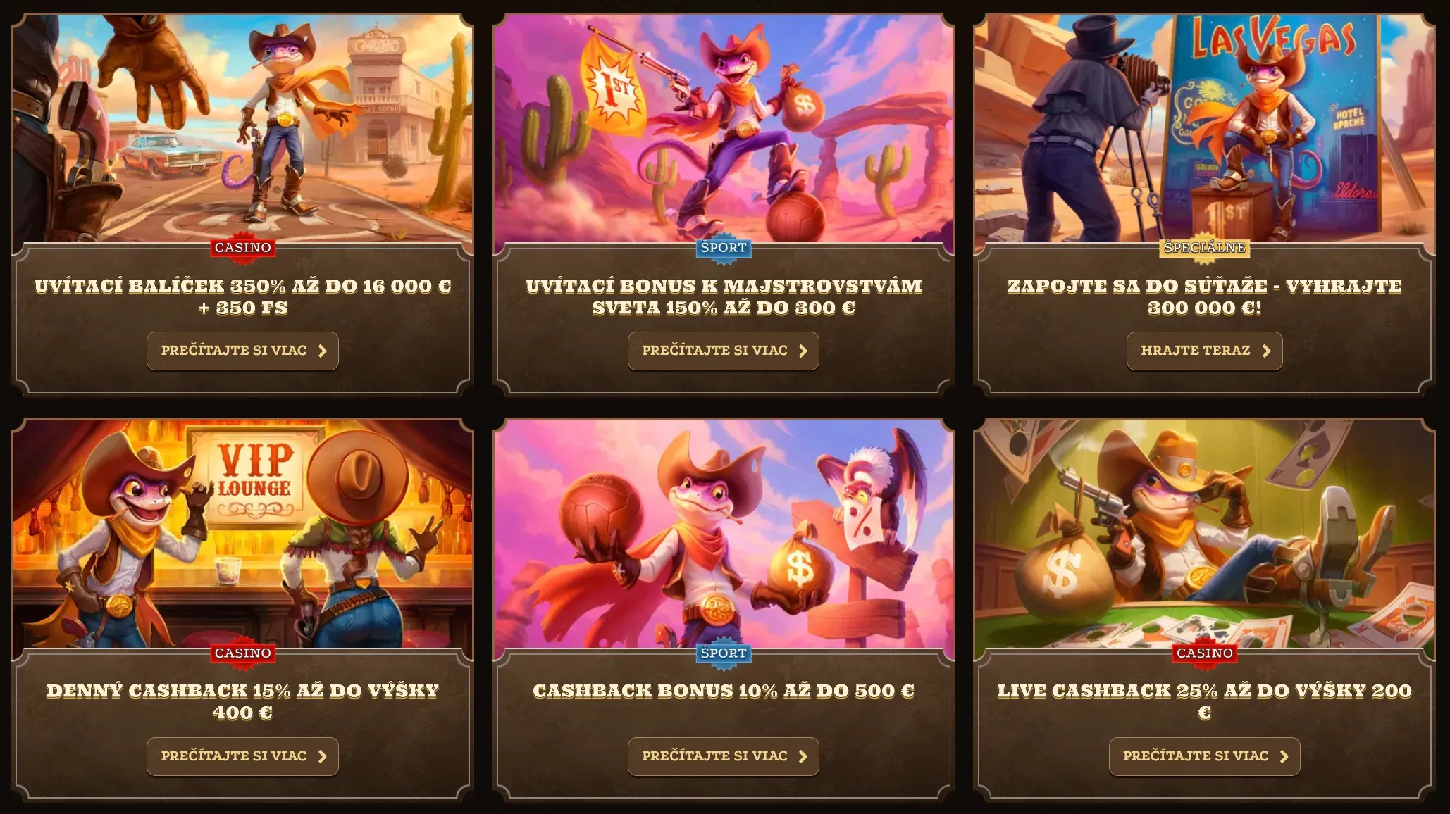 Propagácie v Lizaro casino